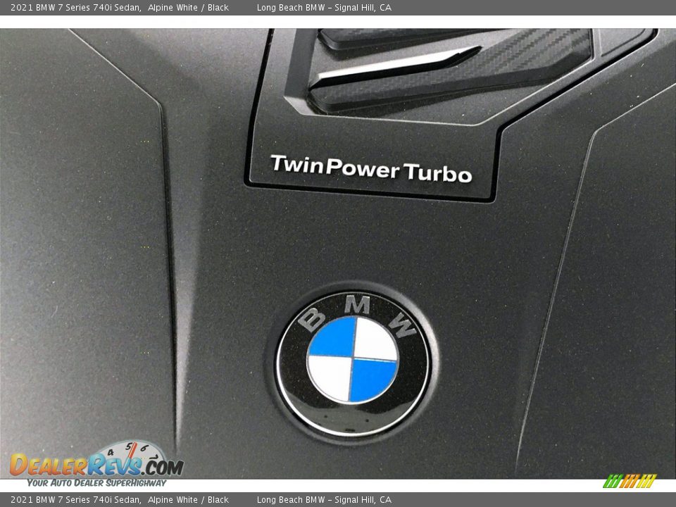 2021 BMW 7 Series 740i Sedan Alpine White / Black Photo #11