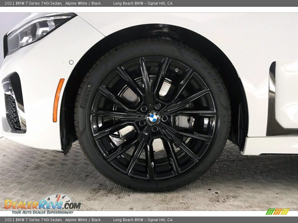 2021 BMW 7 Series 740i Sedan Alpine White / Black Photo #12