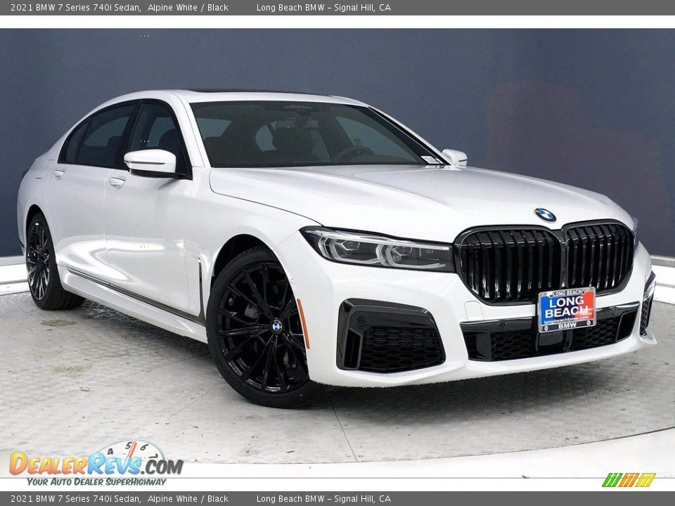 2021 BMW 7 Series 740i Sedan Alpine White / Black Photo #19