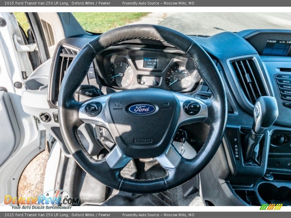 2015 Ford Transit Van 250 LR Long Oxford White / Pewter Photo #34