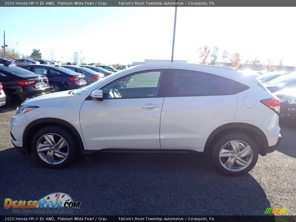2020 Honda HR-V EX AWD Platinum White Pearl / Gray Photo #3
