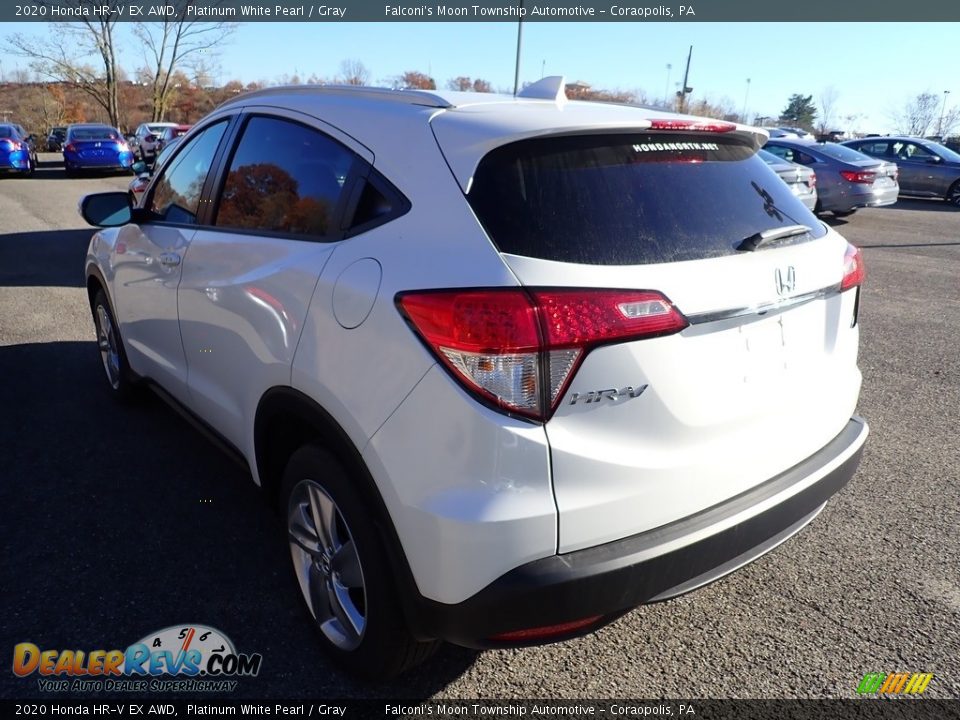 2020 Honda HR-V EX AWD Platinum White Pearl / Gray Photo #4