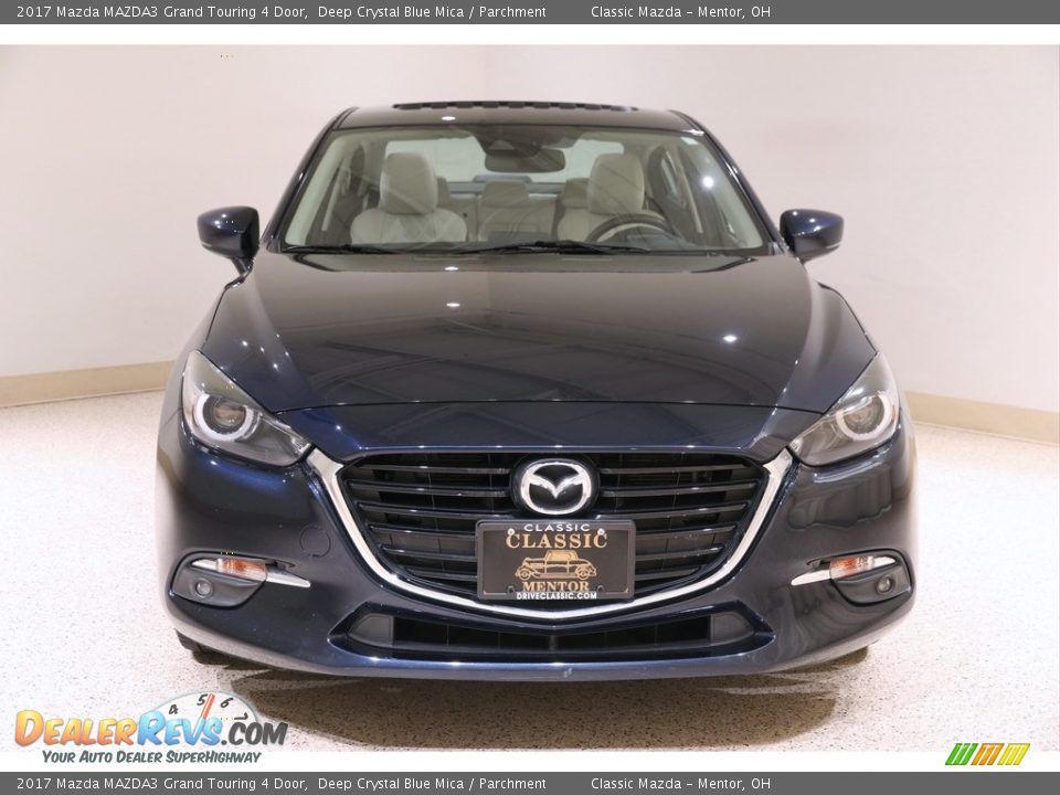 2017 Mazda MAZDA3 Grand Touring 4 Door Deep Crystal Blue Mica / Parchment Photo #2