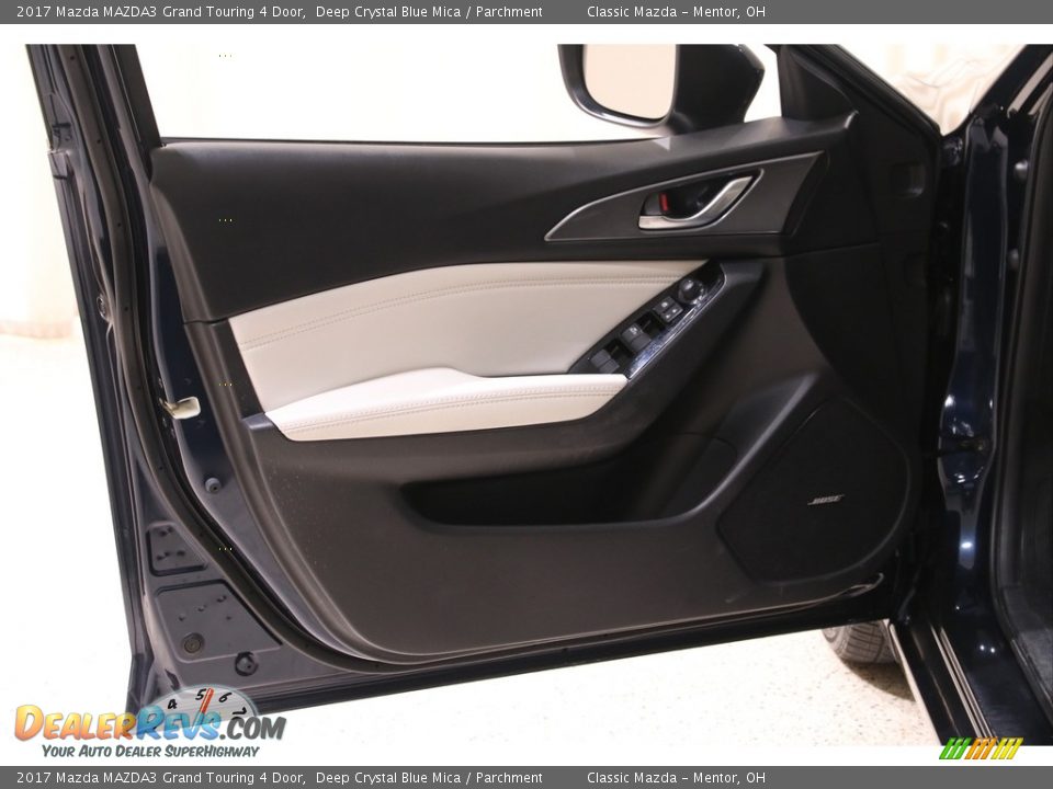 2017 Mazda MAZDA3 Grand Touring 4 Door Deep Crystal Blue Mica / Parchment Photo #4