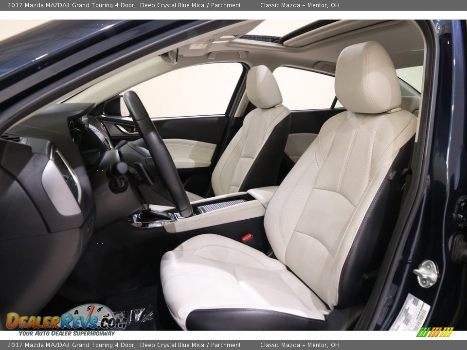 2017 Mazda MAZDA3 Grand Touring 4 Door Deep Crystal Blue Mica / Parchment Photo #5