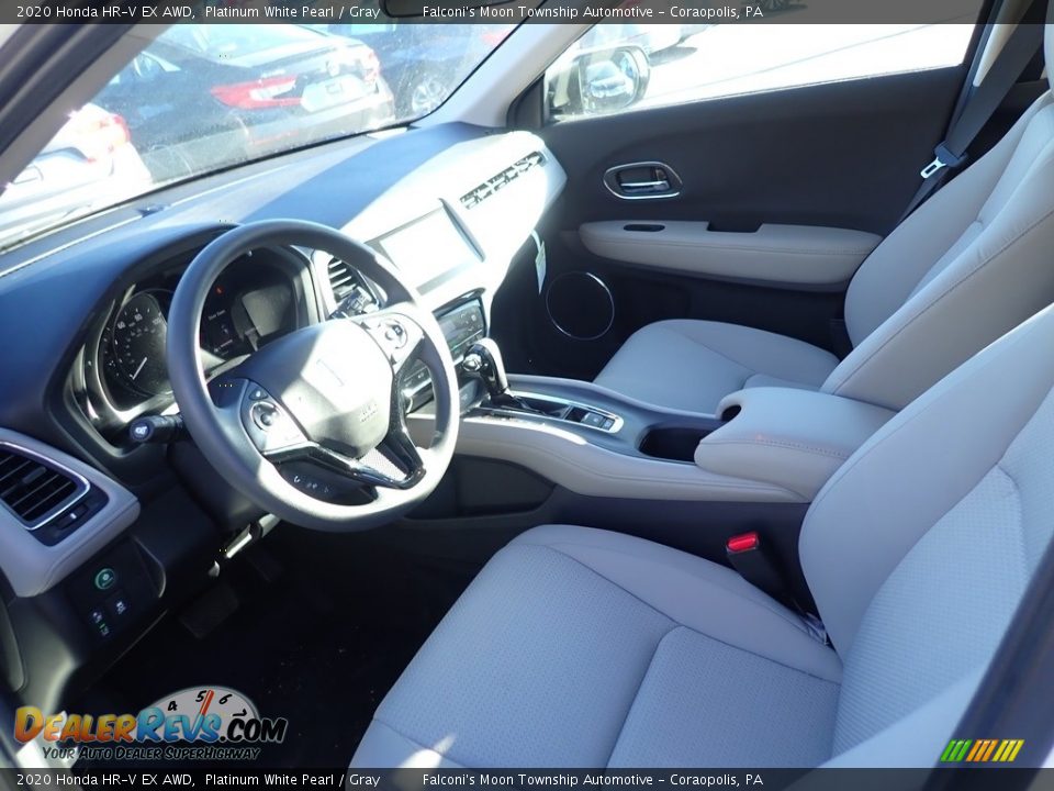 2020 Honda HR-V EX AWD Platinum White Pearl / Gray Photo #9