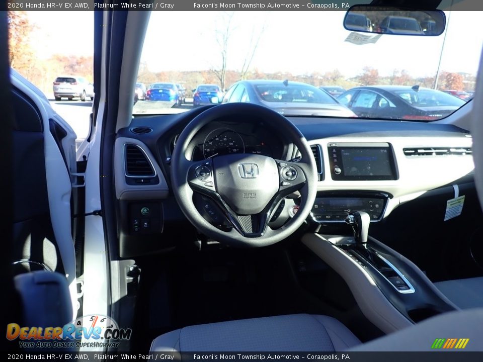 2020 Honda HR-V EX AWD Platinum White Pearl / Gray Photo #11