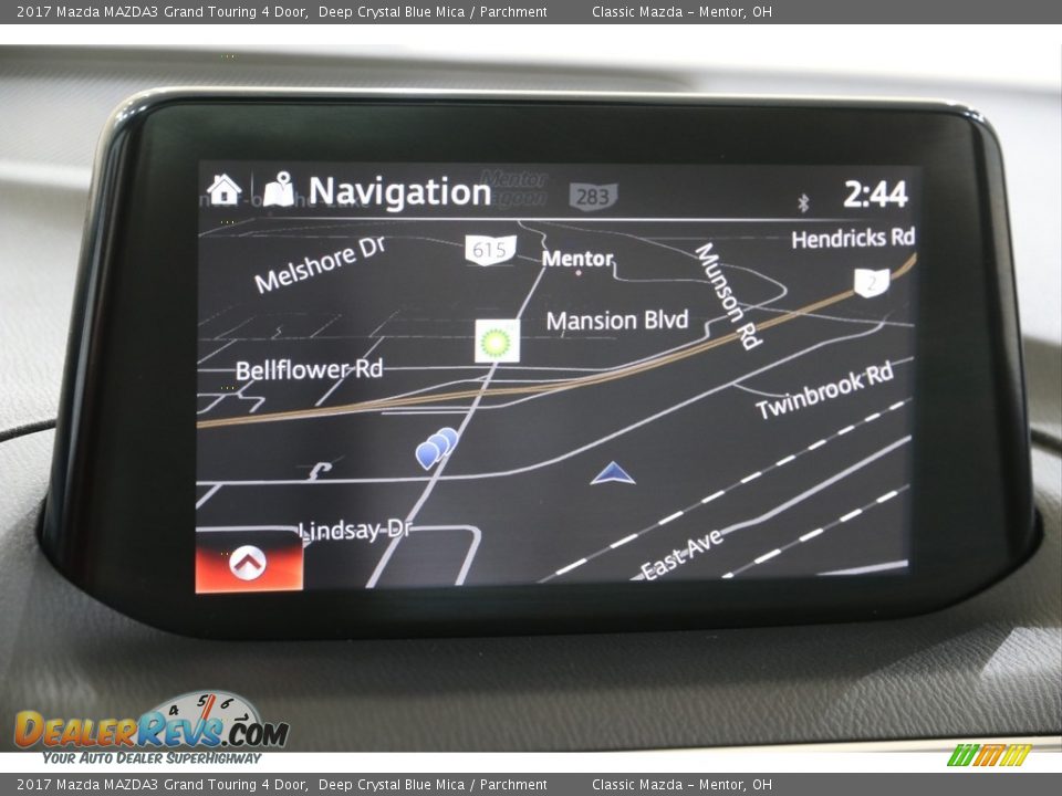 2017 Mazda MAZDA3 Grand Touring 4 Door Deep Crystal Blue Mica / Parchment Photo #10