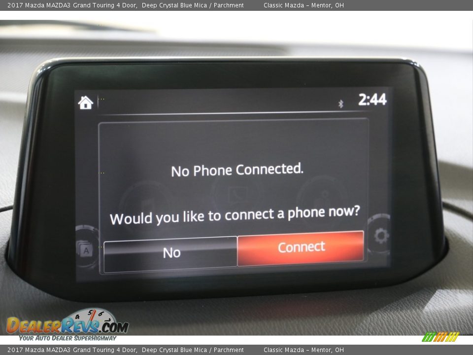 2017 Mazda MAZDA3 Grand Touring 4 Door Deep Crystal Blue Mica / Parchment Photo #11