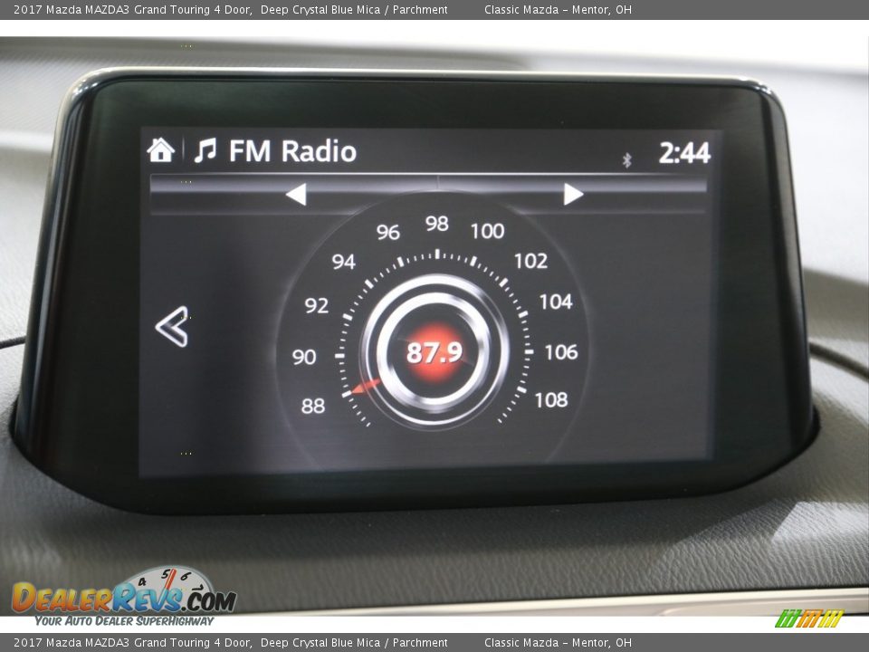 2017 Mazda MAZDA3 Grand Touring 4 Door Deep Crystal Blue Mica / Parchment Photo #12