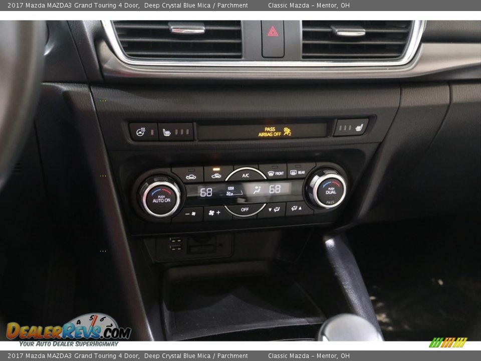 2017 Mazda MAZDA3 Grand Touring 4 Door Deep Crystal Blue Mica / Parchment Photo #13