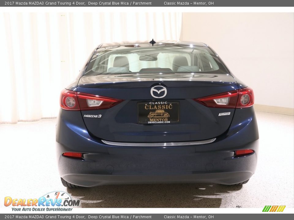 2017 Mazda MAZDA3 Grand Touring 4 Door Deep Crystal Blue Mica / Parchment Photo #19