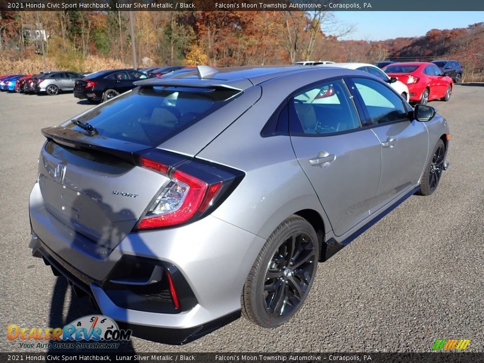 2021 Honda Civic Sport Hatchback Lunar Silver Metallic / Black Photo #5