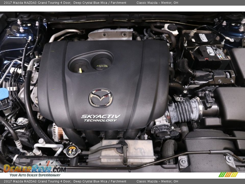 2017 Mazda MAZDA3 Grand Touring 4 Door Deep Crystal Blue Mica / Parchment Photo #20