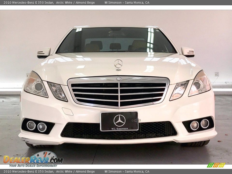 2010 Mercedes-Benz E 350 Sedan Arctic White / Almond Beige Photo #2