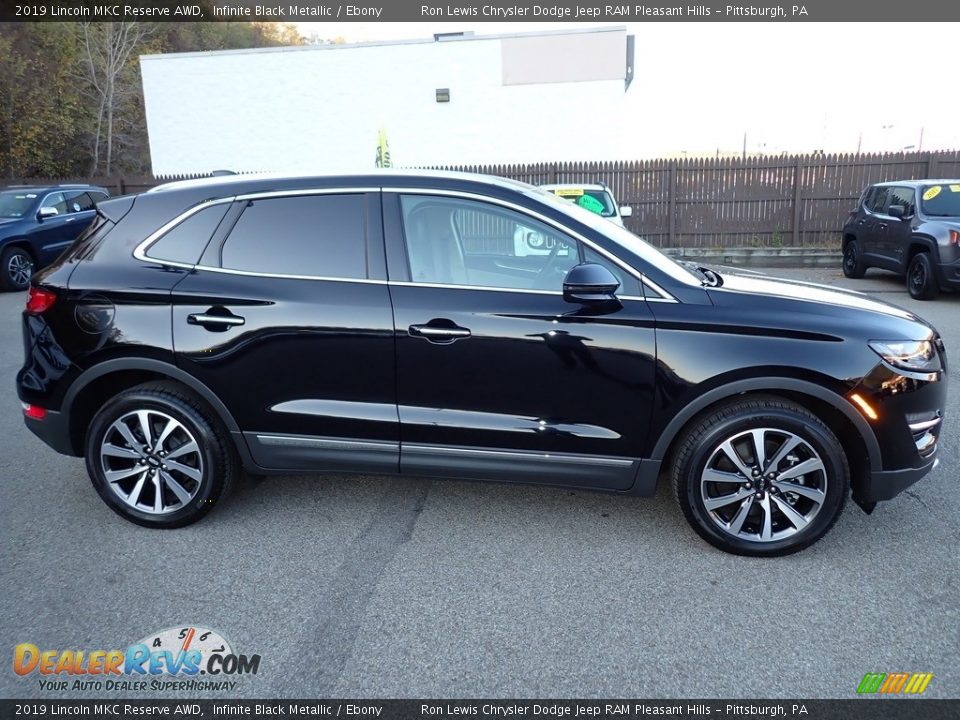 2019 Lincoln MKC Reserve AWD Infinite Black Metallic / Ebony Photo #7