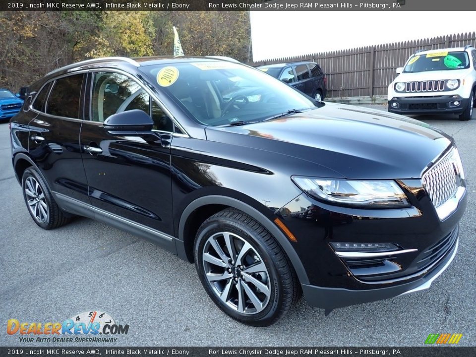 2019 Lincoln MKC Reserve AWD Infinite Black Metallic / Ebony Photo #8