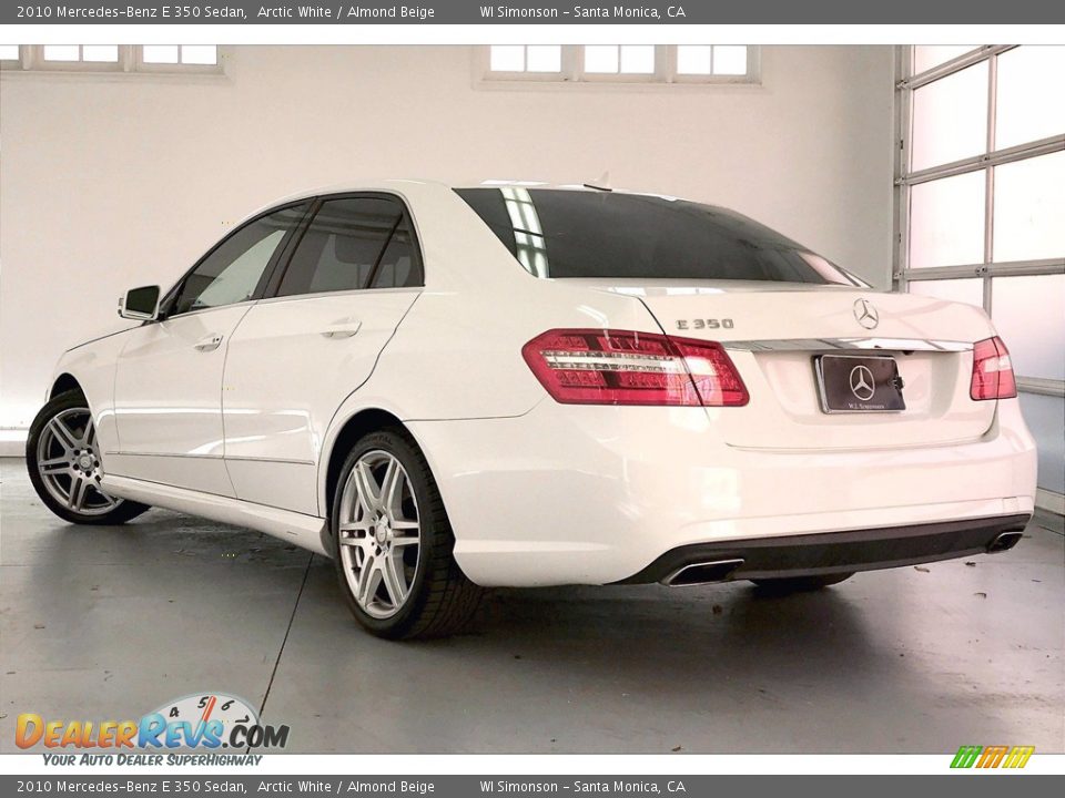 2010 Mercedes-Benz E 350 Sedan Arctic White / Almond Beige Photo #10