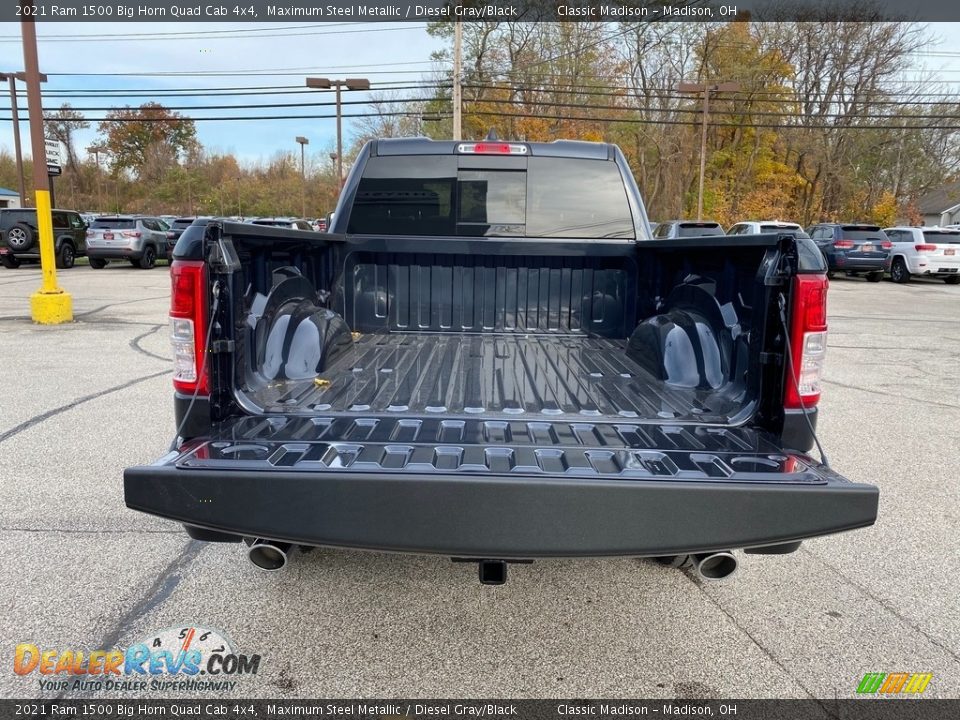 2021 Ram 1500 Big Horn Quad Cab 4x4 Maximum Steel Metallic / Diesel Gray/Black Photo #11