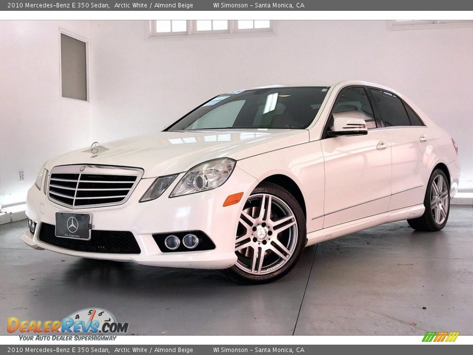 2010 Mercedes-Benz E 350 Sedan Arctic White / Almond Beige Photo #12