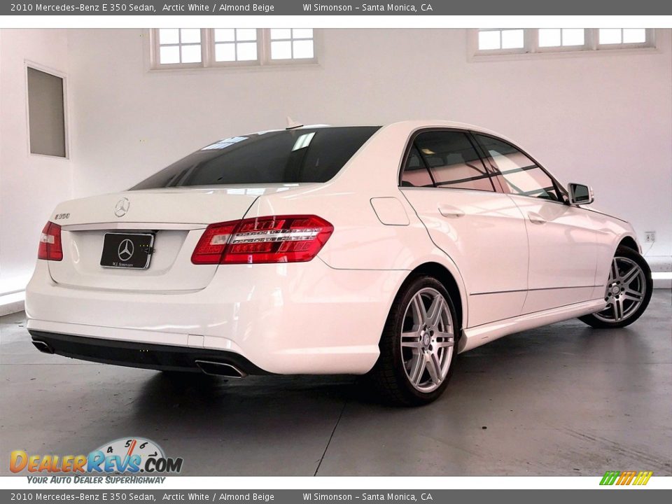 2010 Mercedes-Benz E 350 Sedan Arctic White / Almond Beige Photo #13