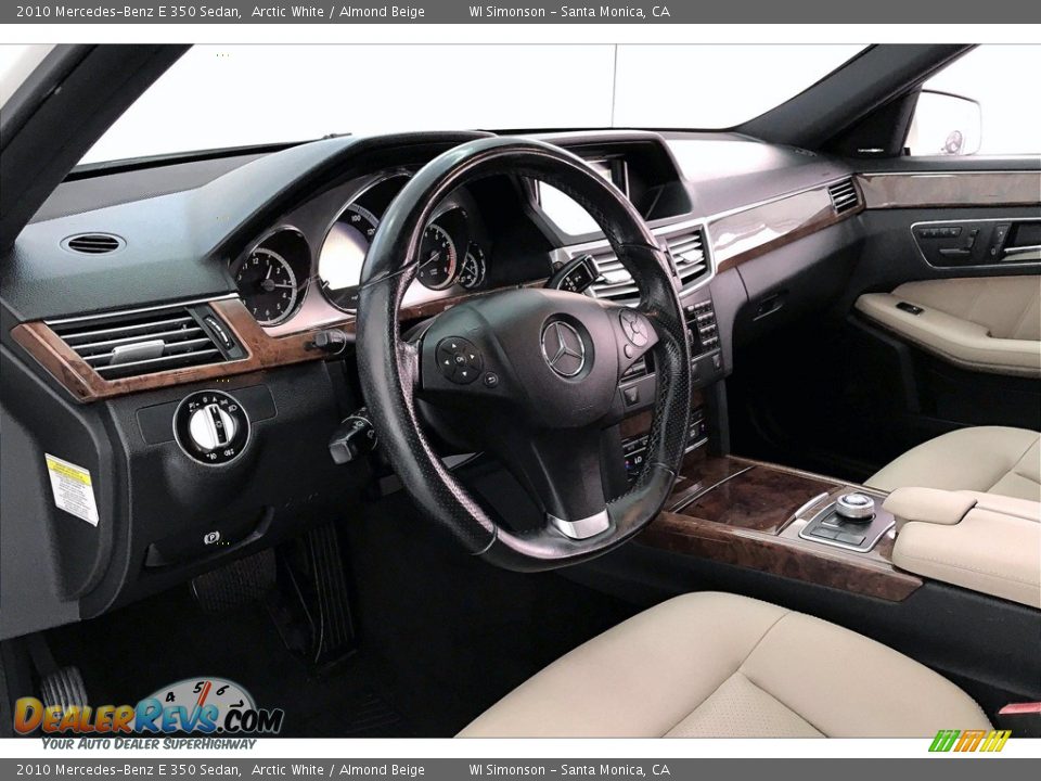 2010 Mercedes-Benz E 350 Sedan Arctic White / Almond Beige Photo #14