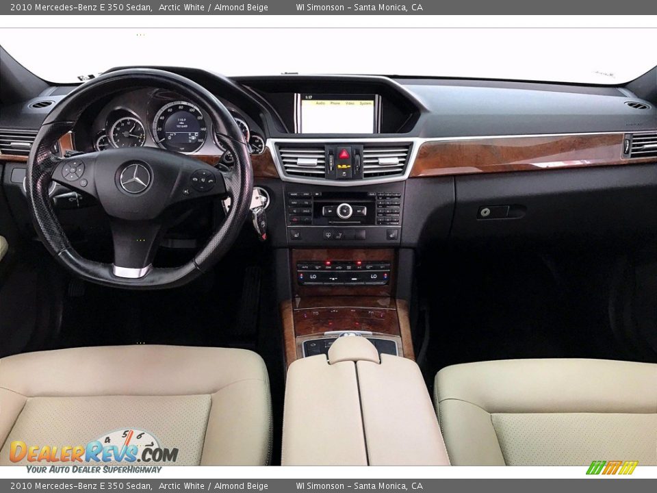 2010 Mercedes-Benz E 350 Sedan Arctic White / Almond Beige Photo #15