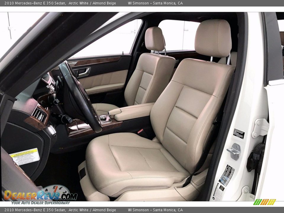 2010 Mercedes-Benz E 350 Sedan Arctic White / Almond Beige Photo #18