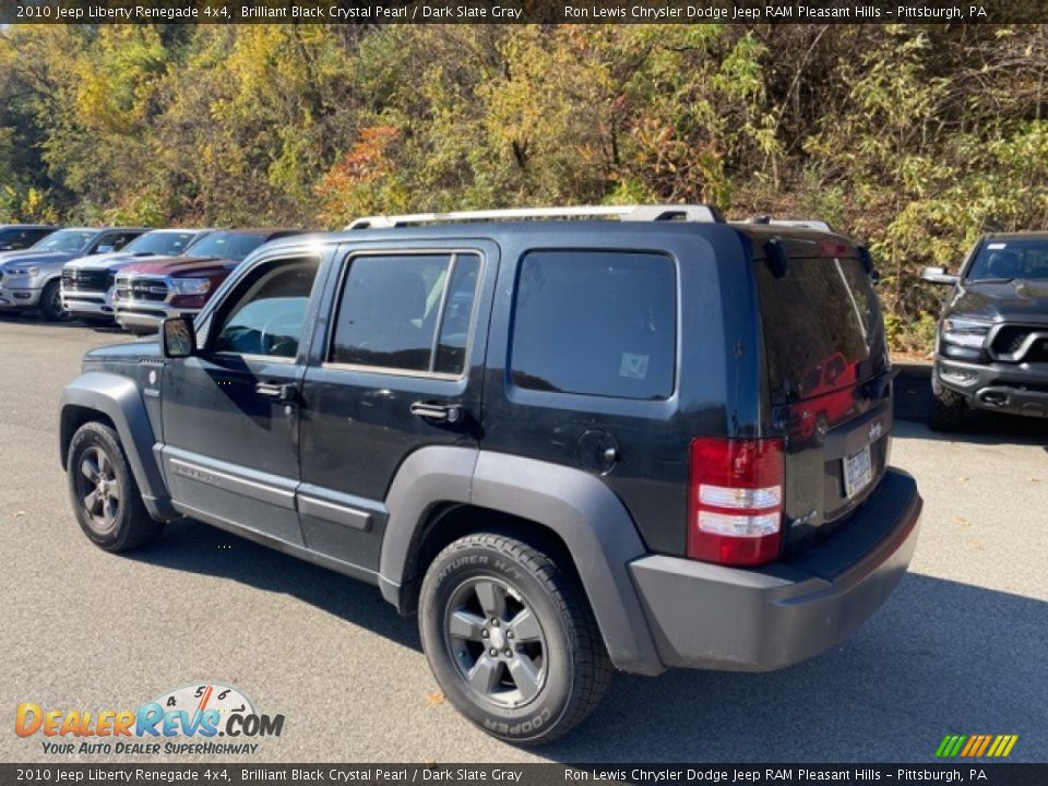 2010 Jeep Liberty Renegade 4x4 Brilliant Black Crystal Pearl / Dark Slate Gray Photo #1