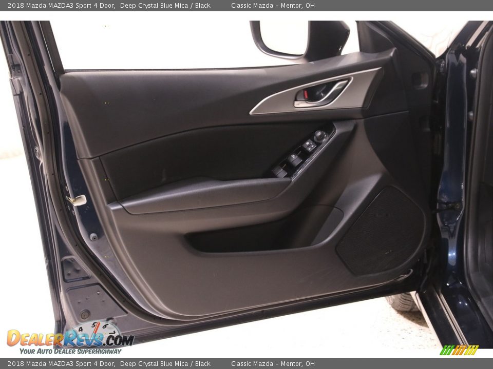 2018 Mazda MAZDA3 Sport 4 Door Deep Crystal Blue Mica / Black Photo #4