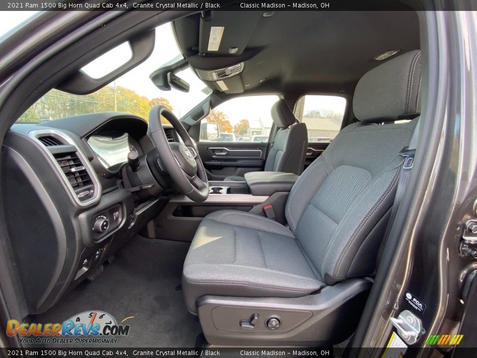 2021 Ram 1500 Big Horn Quad Cab 4x4 Granite Crystal Metallic / Black Photo #2