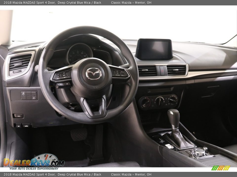 2018 Mazda MAZDA3 Sport 4 Door Deep Crystal Blue Mica / Black Photo #6