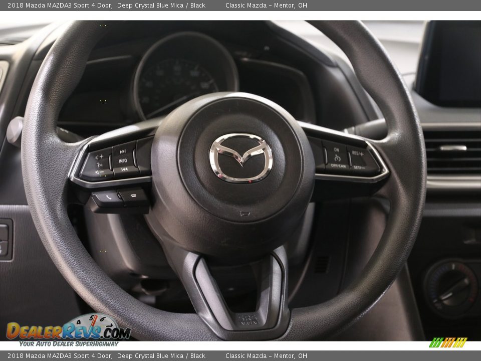 2018 Mazda MAZDA3 Sport 4 Door Deep Crystal Blue Mica / Black Photo #7