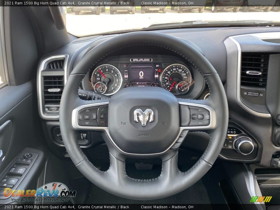2021 Ram 1500 Big Horn Quad Cab 4x4 Steering Wheel Photo #5