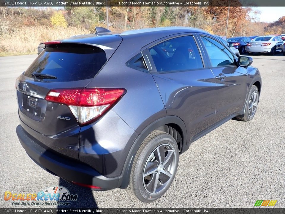 2021 Honda HR-V EX AWD Modern Steel Metallic / Black Photo #5