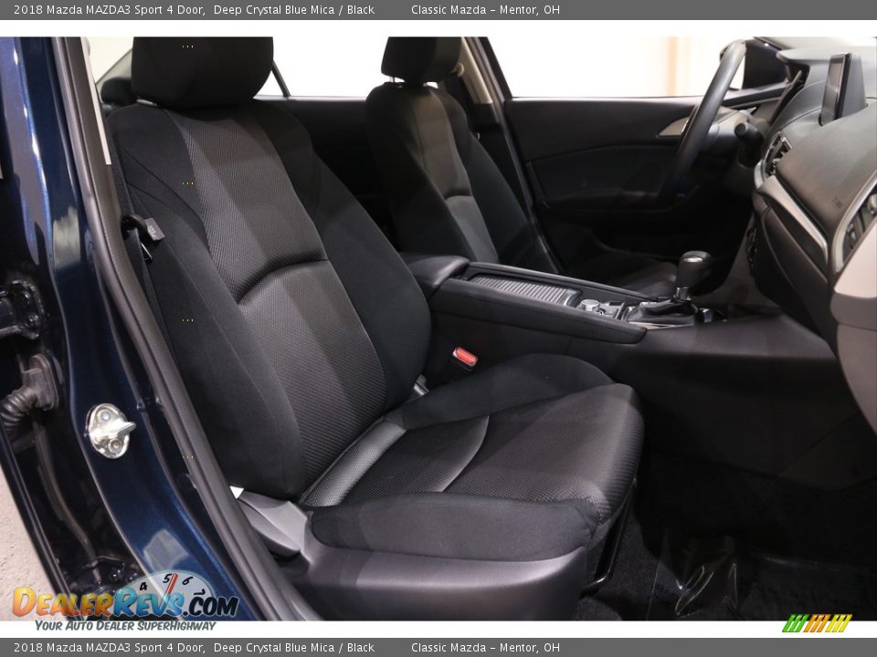 2018 Mazda MAZDA3 Sport 4 Door Deep Crystal Blue Mica / Black Photo #13