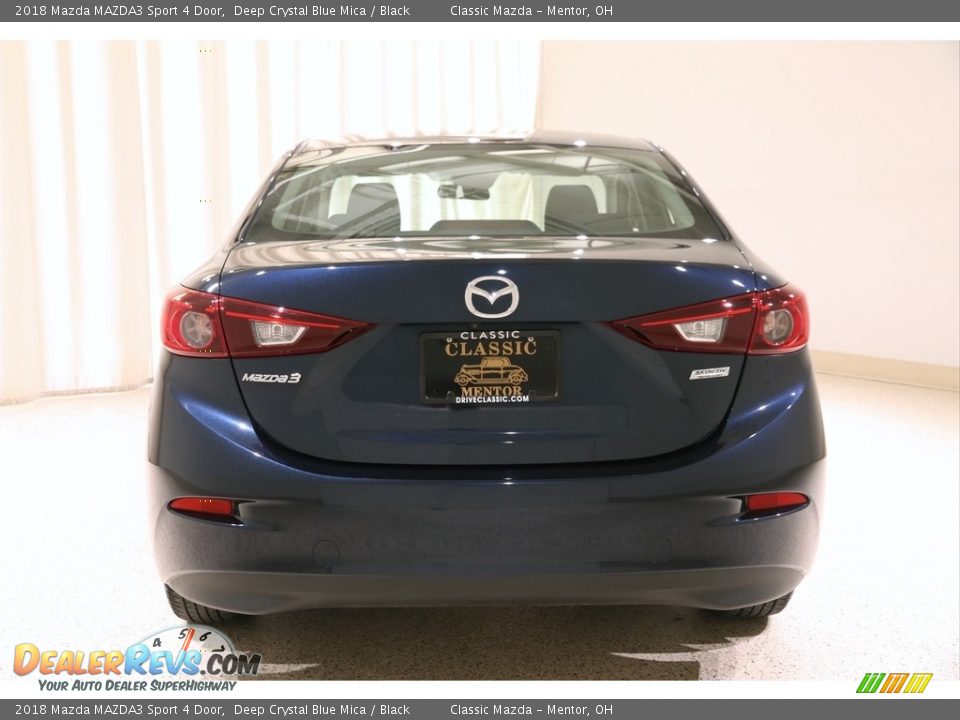 2018 Mazda MAZDA3 Sport 4 Door Deep Crystal Blue Mica / Black Photo #16
