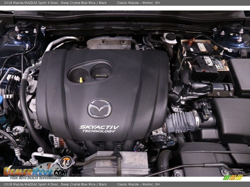 2018 Mazda MAZDA3 Sport 4 Door Deep Crystal Blue Mica / Black Photo #17