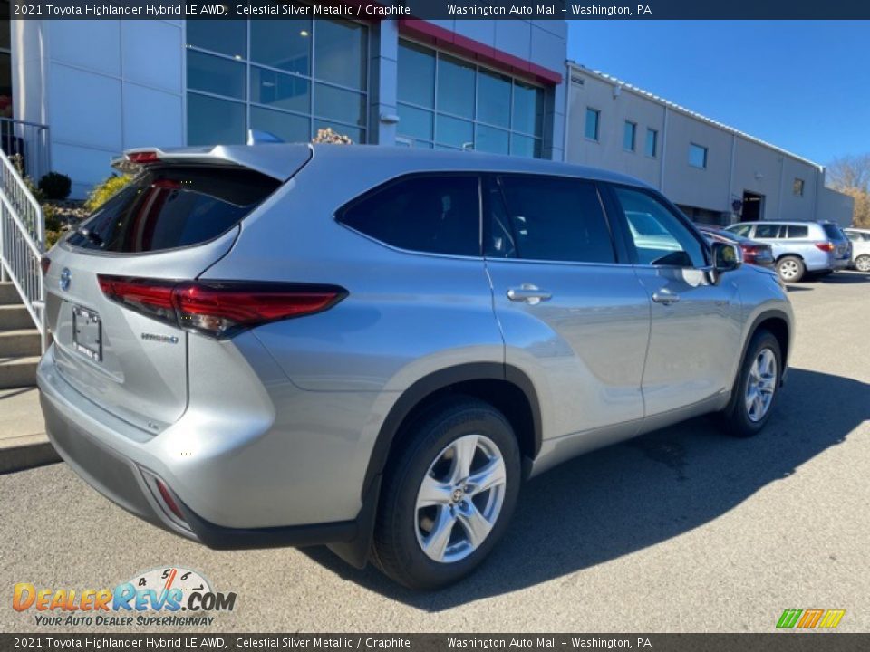 2021 Toyota Highlander Hybrid LE AWD Celestial Silver Metallic / Graphite Photo #13