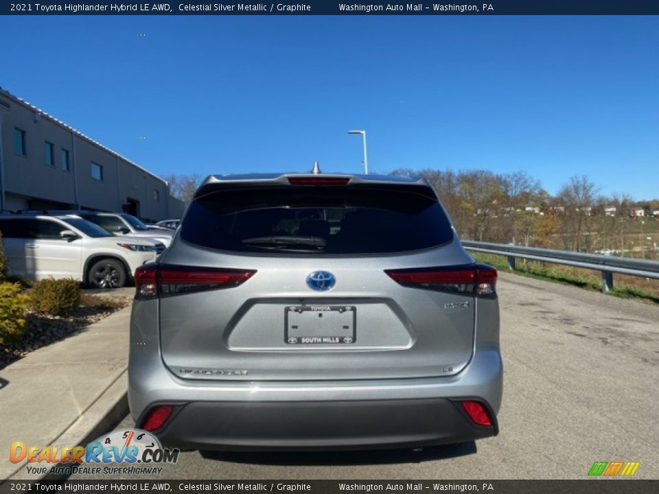 2021 Toyota Highlander Hybrid LE AWD Celestial Silver Metallic / Graphite Photo #14