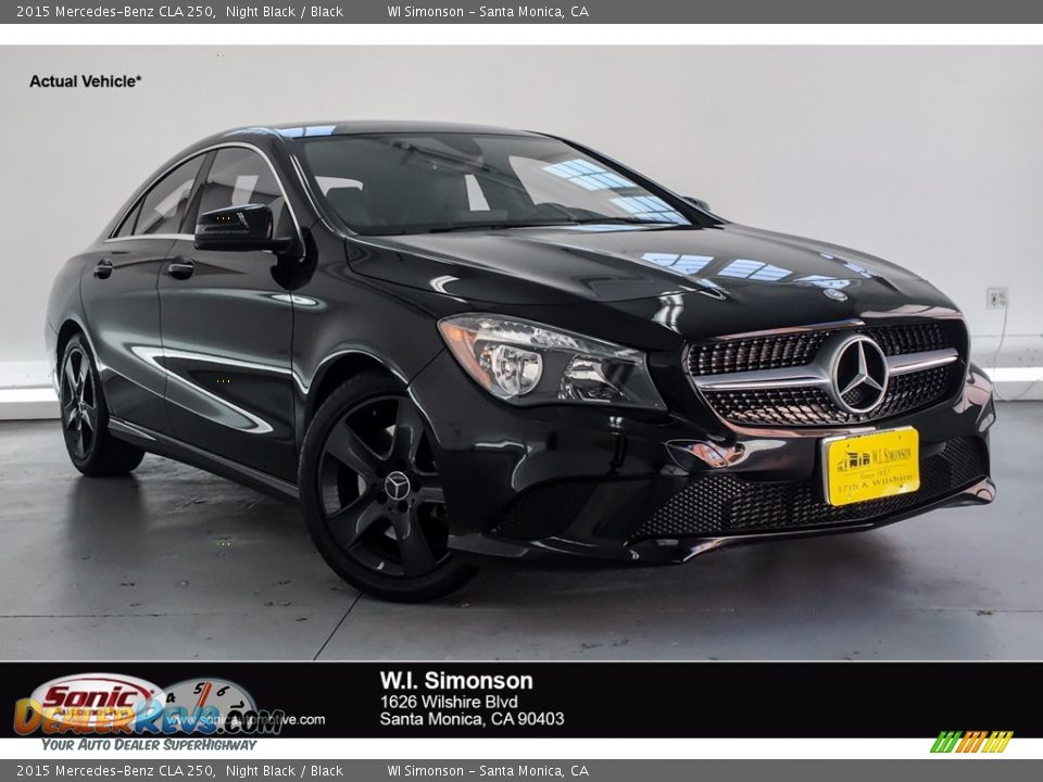 2015 Mercedes-Benz CLA 250 Night Black / Black Photo #1