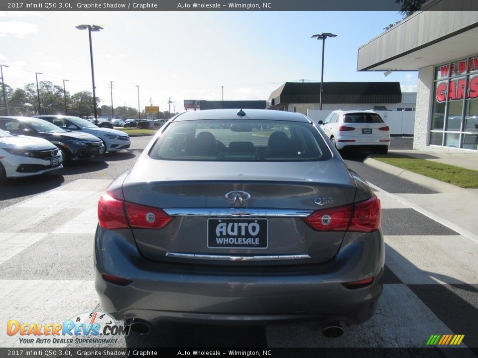 2017 Infiniti Q50 3.0t Graphite Shadow / Graphite Photo #4