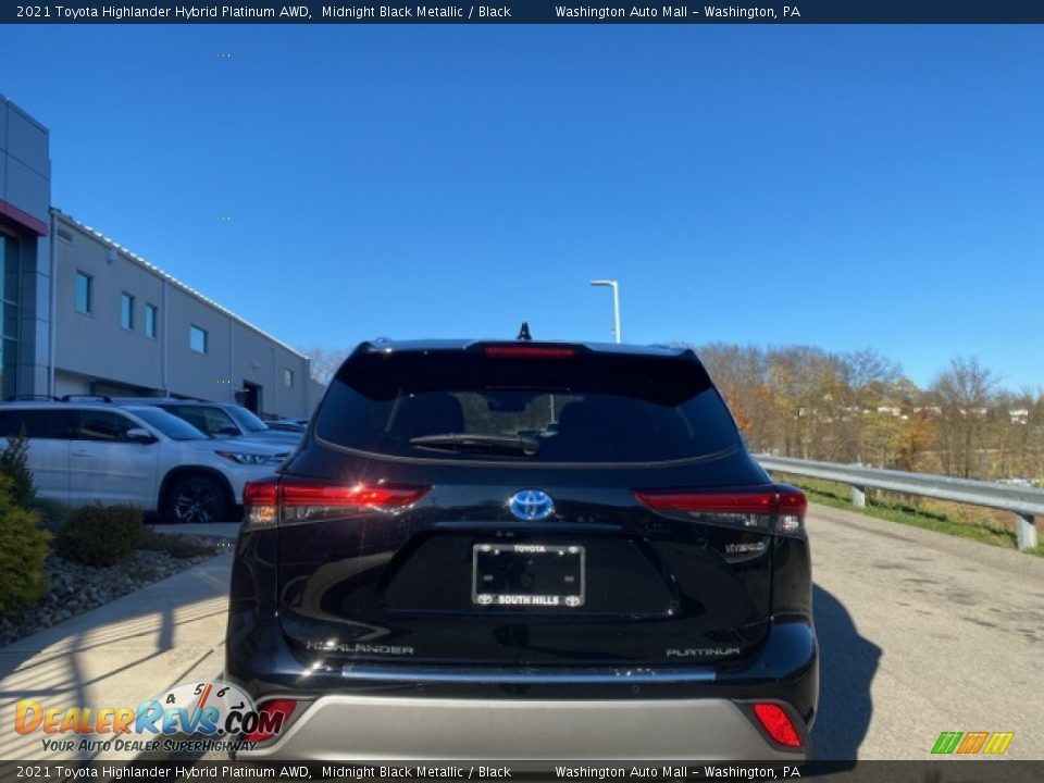 2021 Toyota Highlander Hybrid Platinum AWD Midnight Black Metallic / Black Photo #15