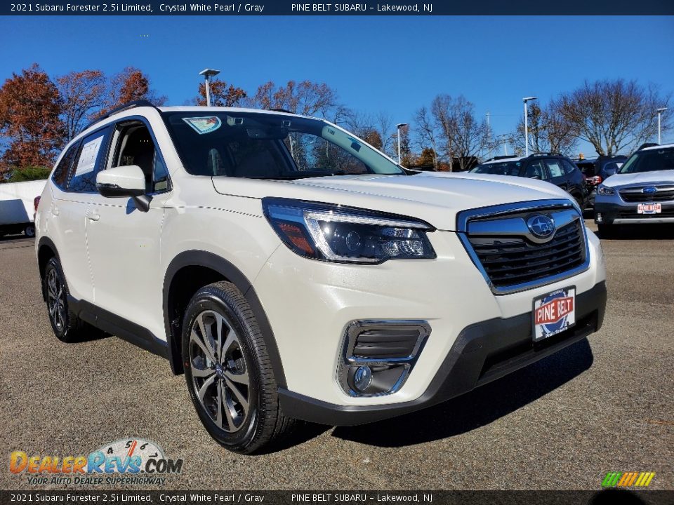 2021 Subaru Forester 2.5i Limited Crystal White Pearl / Gray Photo #1