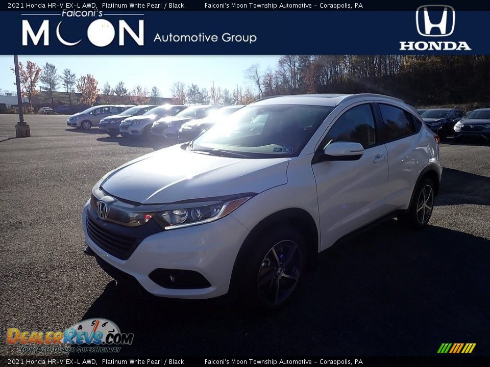 2021 Honda HR-V EX-L AWD Platinum White Pearl / Black Photo #1