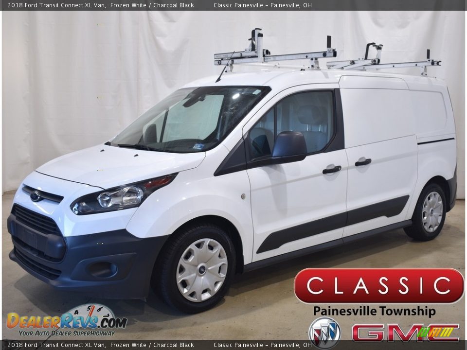 2018 Ford Transit Connect XL Van Frozen White / Charcoal Black Photo #1