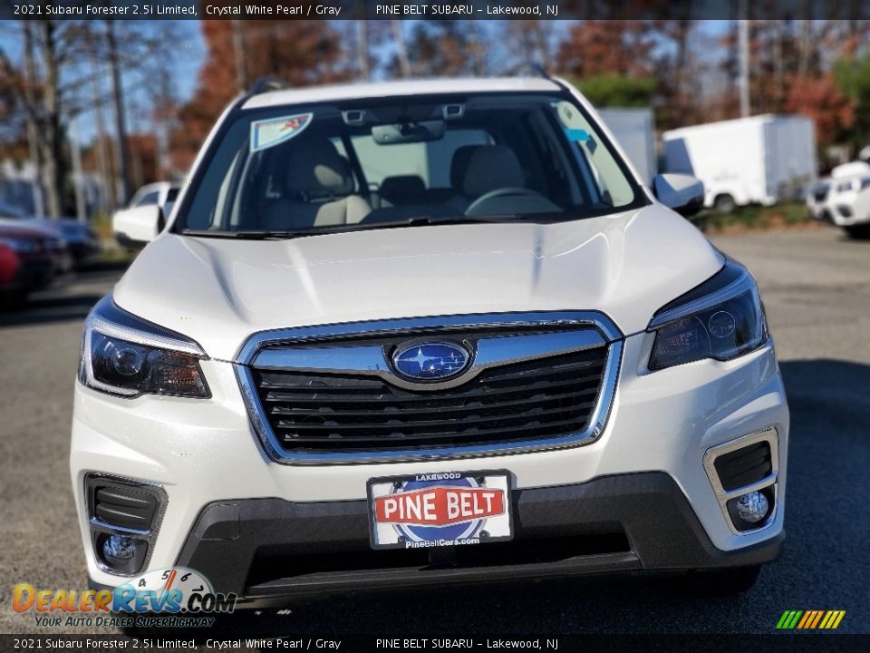 2021 Subaru Forester 2.5i Limited Crystal White Pearl / Gray Photo #3