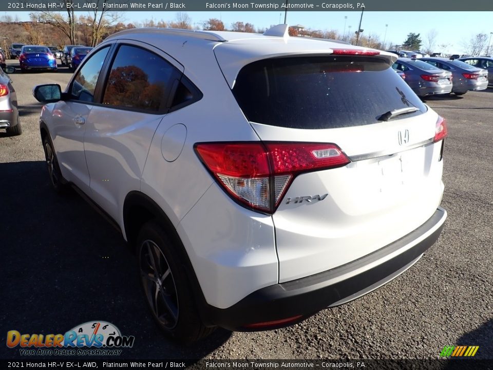 2021 Honda HR-V EX-L AWD Platinum White Pearl / Black Photo #3