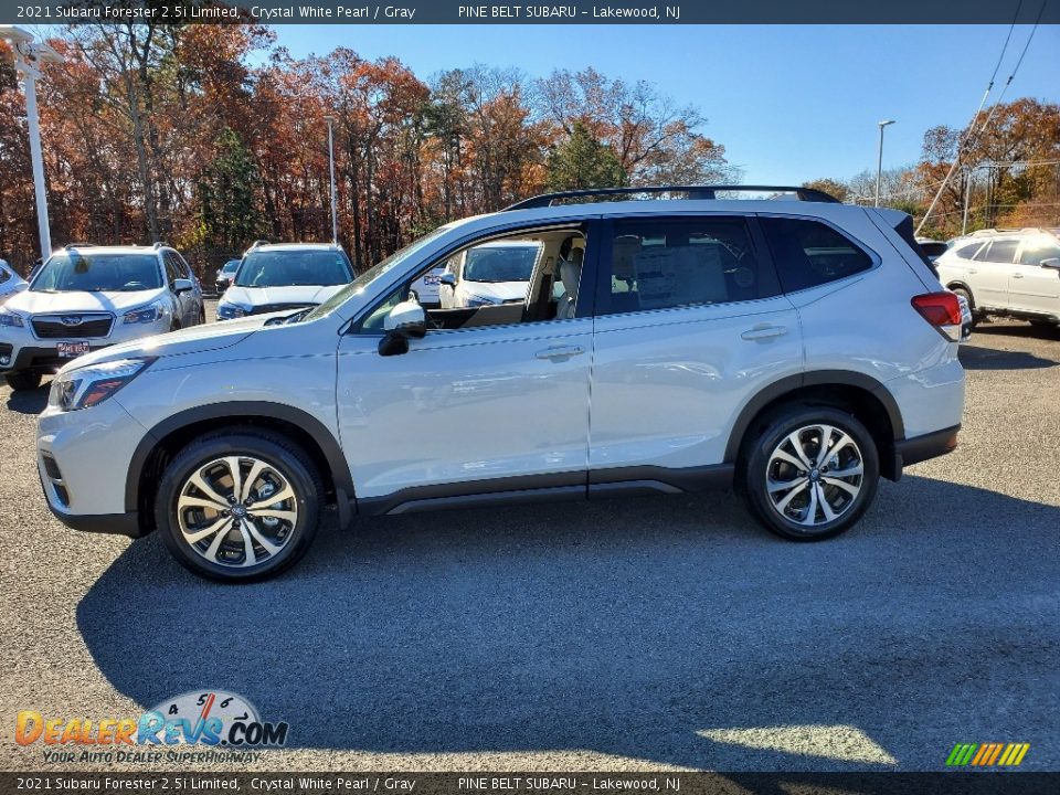 2021 Subaru Forester 2.5i Limited Crystal White Pearl / Gray Photo #4