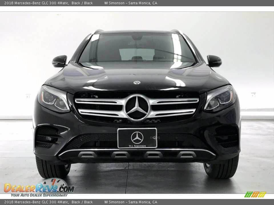 2018 Mercedes-Benz GLC 300 4Matic Black / Black Photo #2